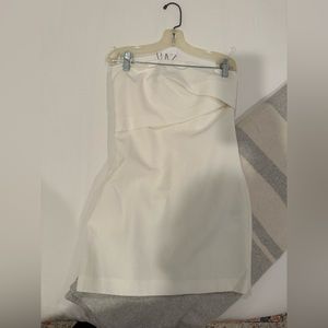NWT WHITE ZARA STRAPLESS MINI DRESS